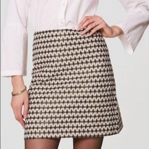 NWT LOFT Petite Diamond Jacquard Shift Skirt